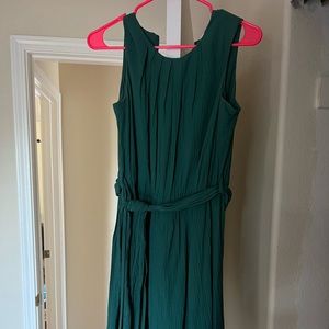 Green work dress